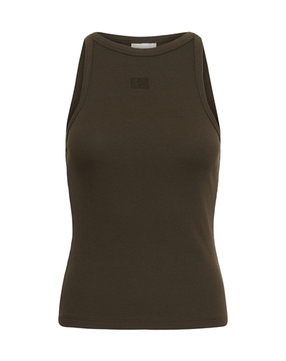 Gestuz - GZDrew Logo 2.0 Tank Top - Slate Black